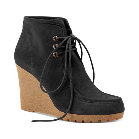 michael kors black wedges|michael kors wedge booties.